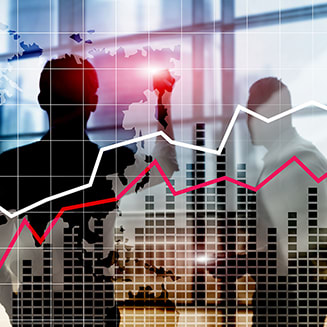 Financial Crysis Recession Economic concept. Covid-19 updates