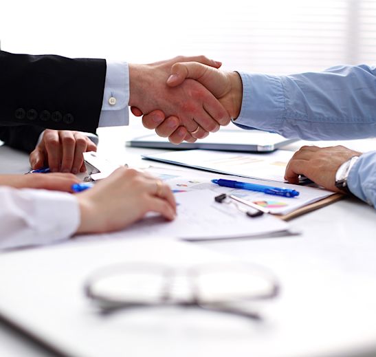shaking hands