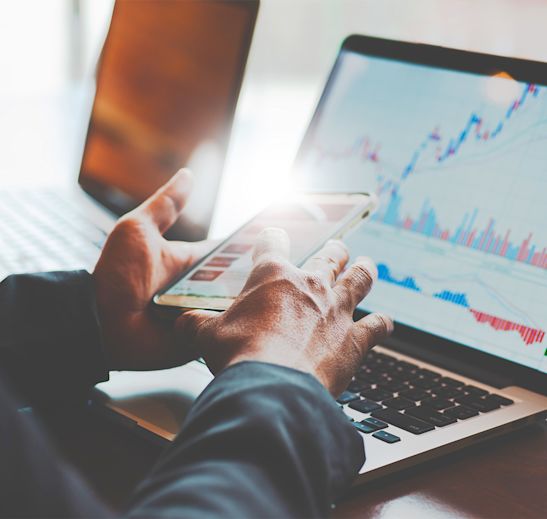 investment charts computer