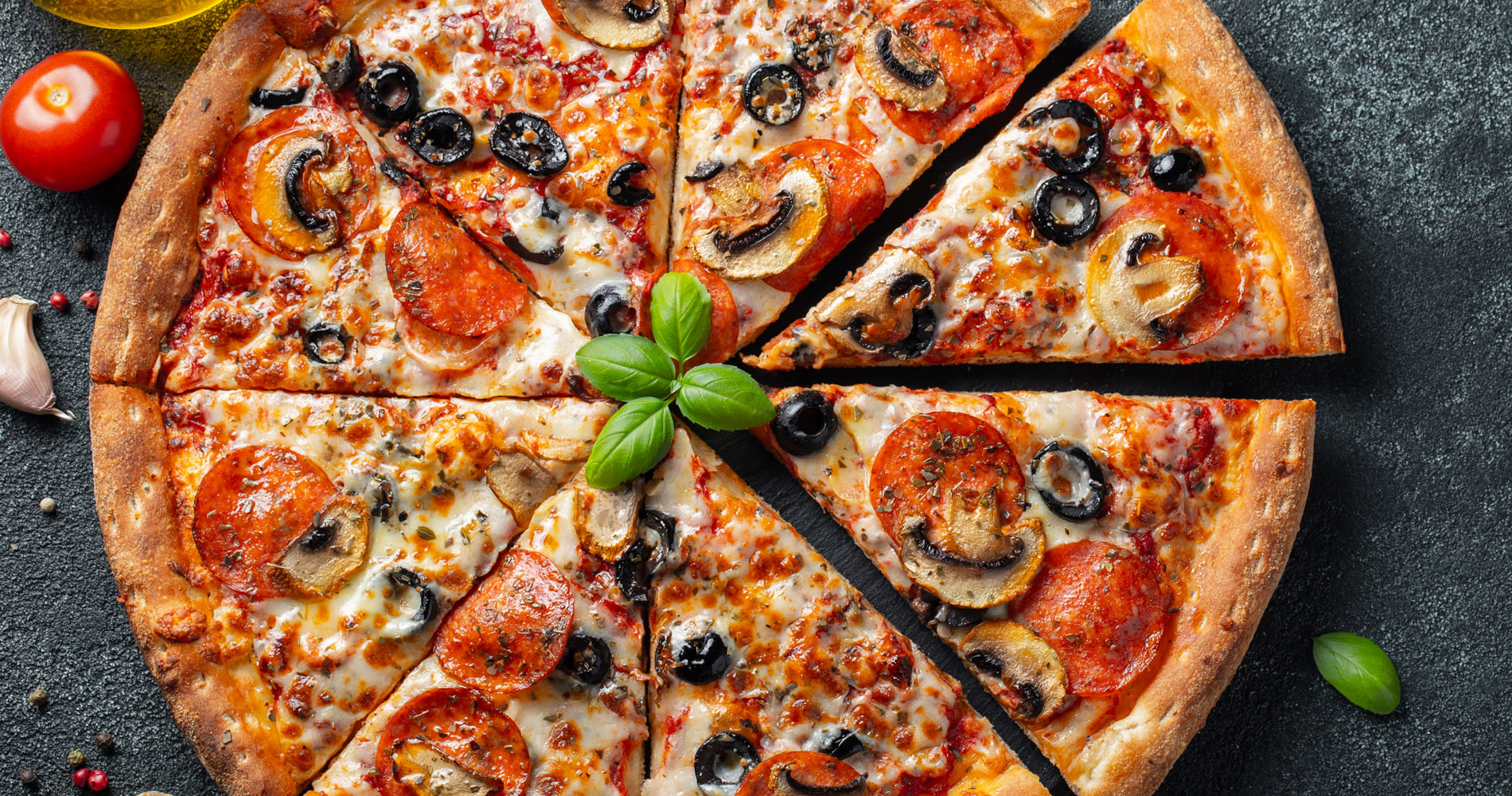a pizza
