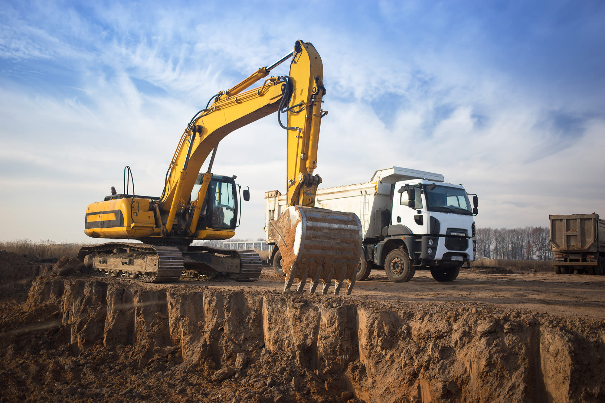 digging crane