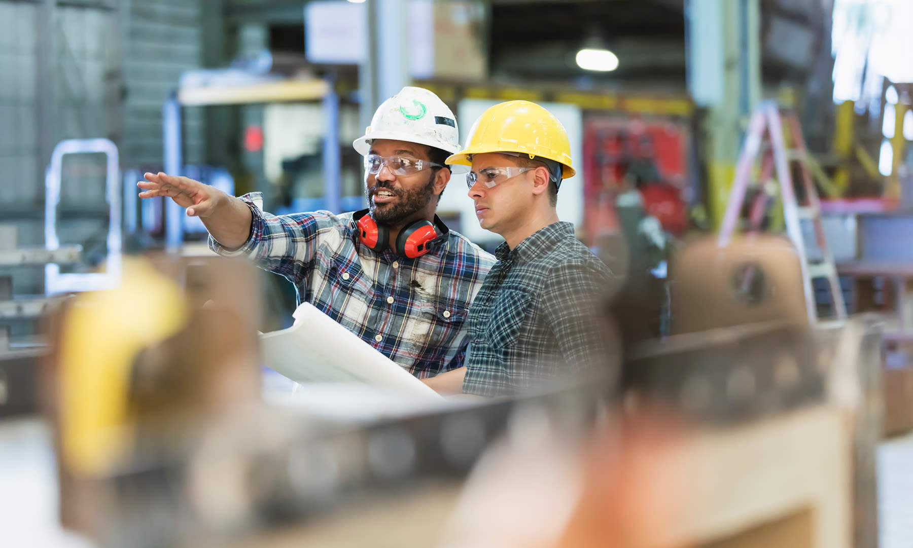 workers in a manufacturing factory