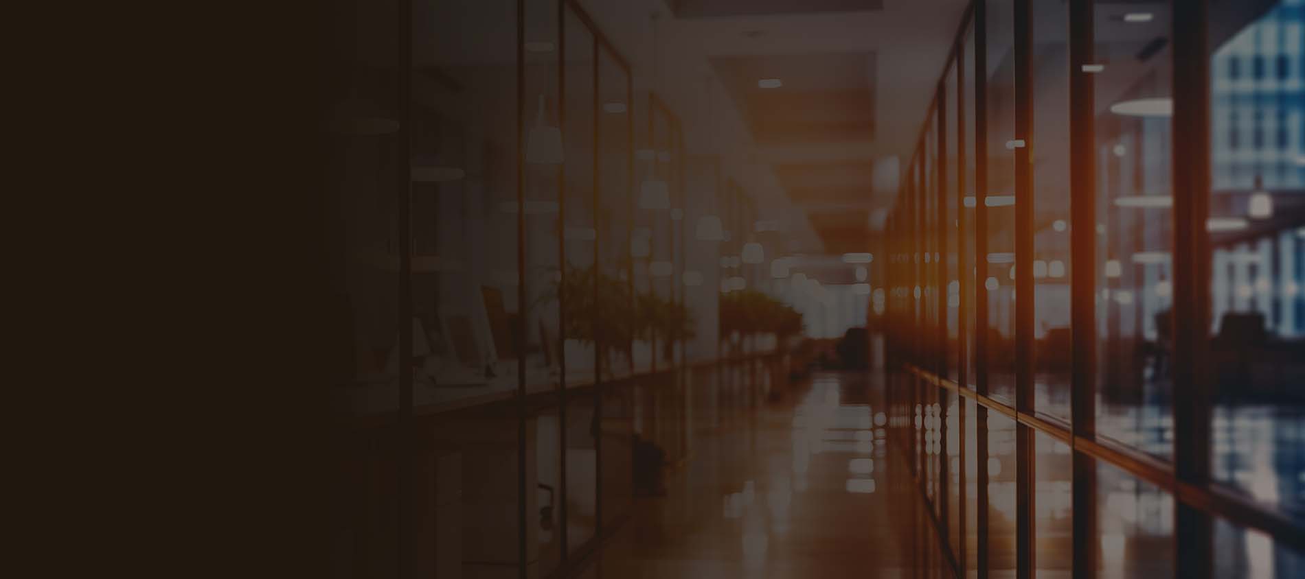 blurred background of the interior of an office