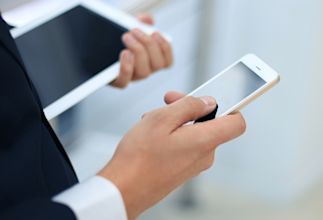 a person using a smartphone