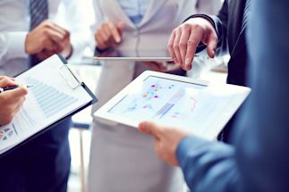 business people gathering istock 000075836619