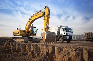 digging crane