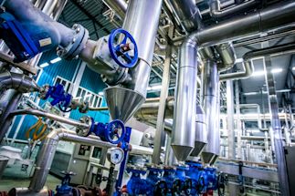 modern factory machinery