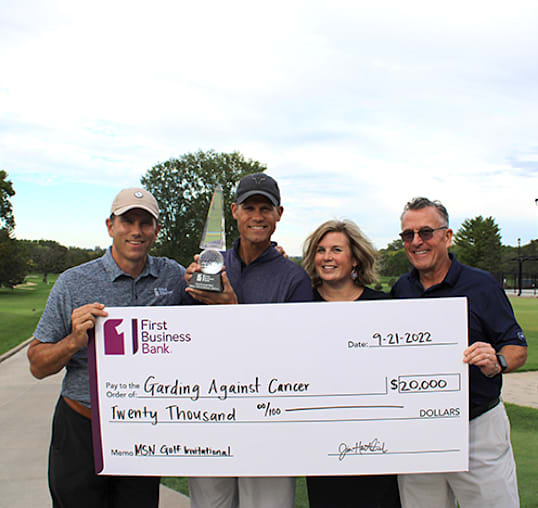 First Place - $20,000 won on behalf of Garding Against Cancer by Jeff Beckmann and Tim Cleary