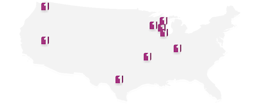 map of First Business Bank locations