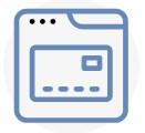 blue file tab folder icon