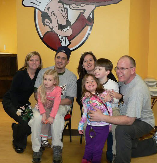 John and his family