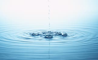 rippling water